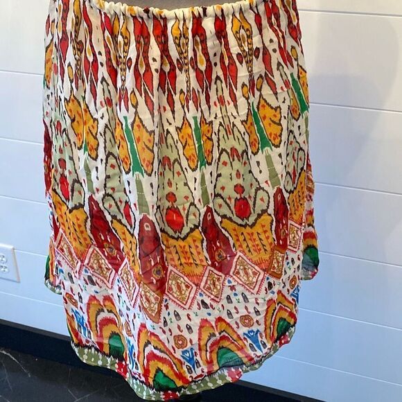 ZARA Multicolor Embroidered Strappy Back Boho Mini Dress NWT XS - Picture 8 of 12